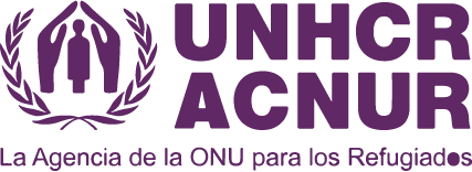 Logos de la Agencia de la ONU para los Refugiados UNHCR ACNUR